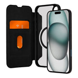 Puro Booklet Flip Cover - iPhone 16 Plus - MagSafe-kompatibel - Svart