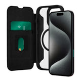Puro Booklet Flip Cover - iPhone 16 Pro Max - MagSafe-kompatibel - Svart
