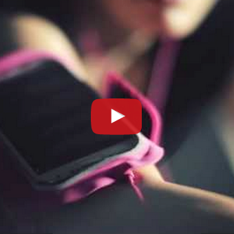 Puro Løpearmbånd / Armbånd iPhone 5/5s Lyseblå