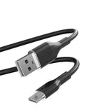 USB-A til USB-C Kabel - PURO Soft 1.5m - Sort