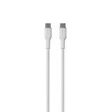 USB-C til USB-C-kabel - PURO Soft 1,5m - Hvit