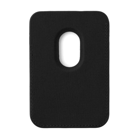 Puro Vegan Leather Card Holder - MagSafe-kompatibel - Svart