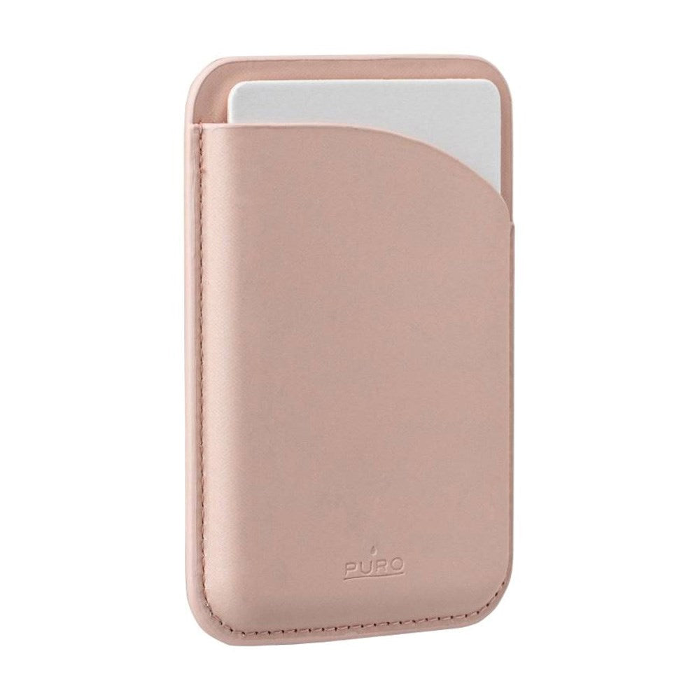 Puro Vegan Leather Card Holder - MagSafe-kompatibel - Rosa