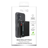 Puro Mag Wallet Fold Kortholder til 6 Kort - MagSafe Kompatibel - Sort