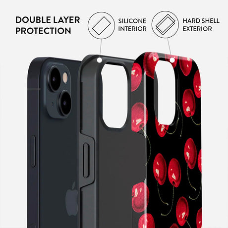 Burga iPhone 15 Tough Fashion Cover - Cherrybomb