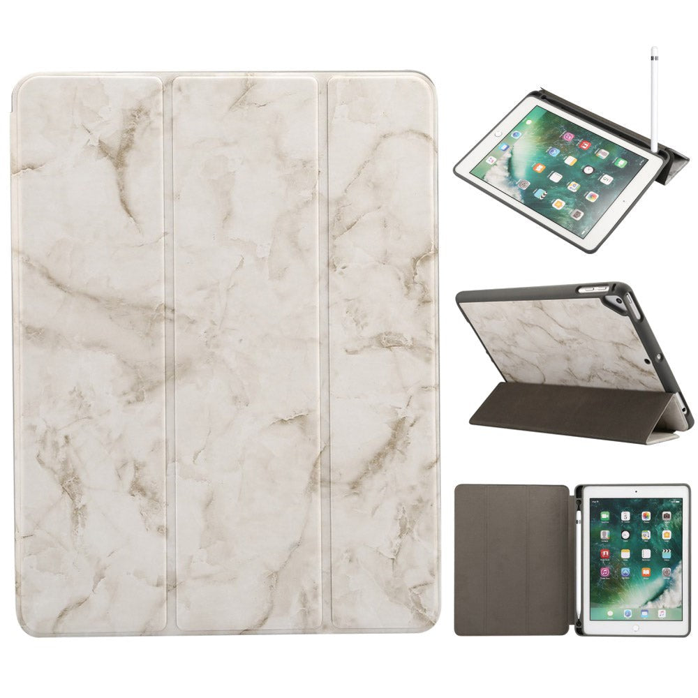 iPad-deksel - Sindal Marble Series Total Protection Cover - Sandgrå