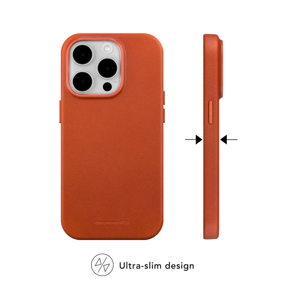 iPhone 16e / 15 / 14 / 13 dbramante1928 Roskilde Cover - 100% Ægte Læder - MagSafe Kompatibel - Tan