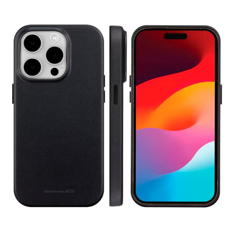 iPhone 15 Pro dbramante1928 Roskilde Cover - 100% Ægte Læder - MagSafe Kompatibel - Black