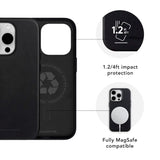 iPhone 15 Pro dbramante1928 Roskilde Cover - 100% Ægte Læder - MagSafe Kompatibel - Black