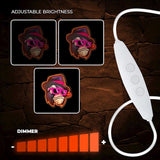 Forever Light ART LED Neon Light - Gangster Monkey