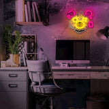 Forever Light ART LED Neon Light - Punk Teddy Bear