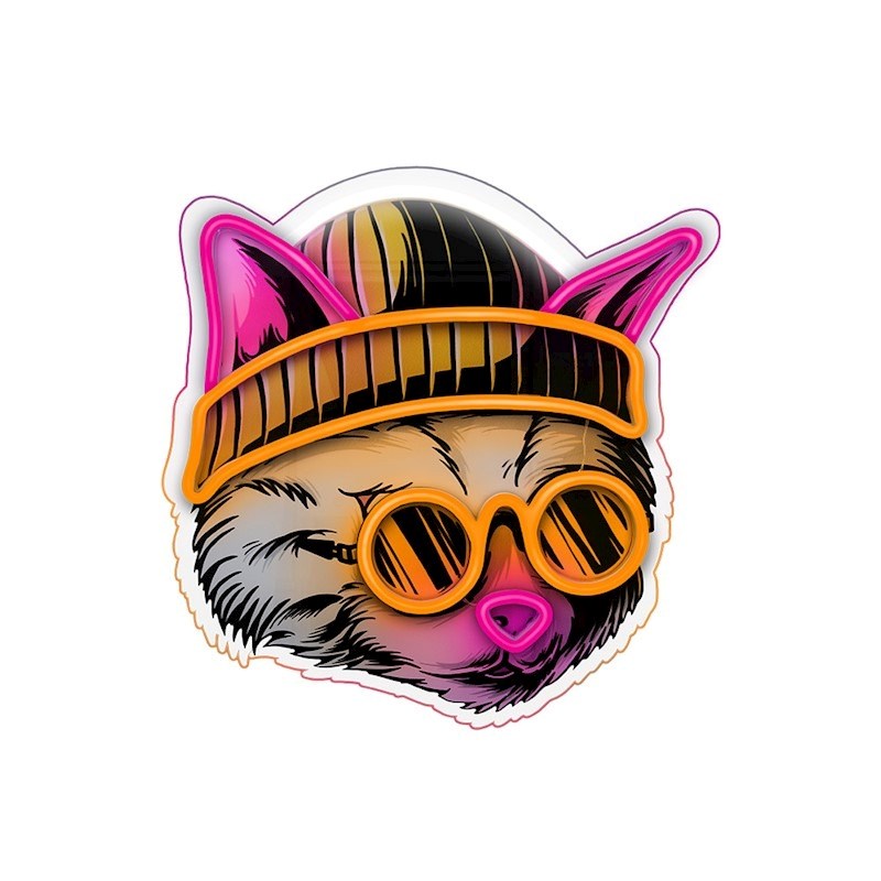 Forever Light ART LED Neon Light - Cat Dreamer