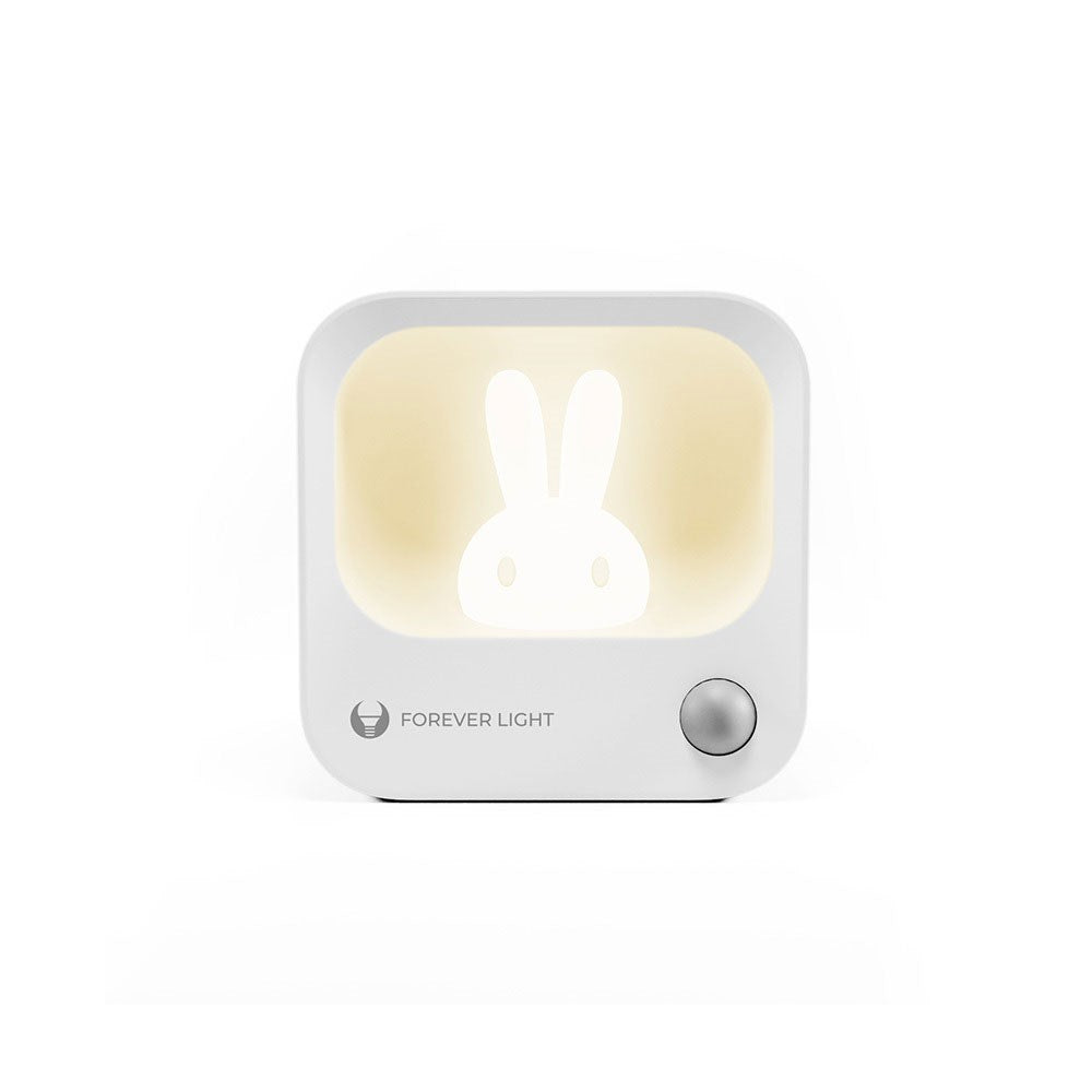 Forever LED Natlampe m. Kanin - Hvid