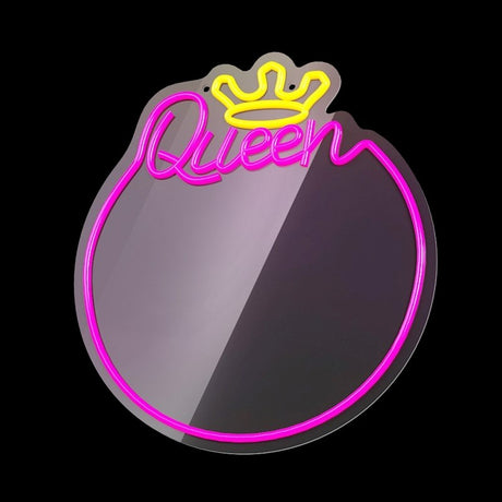 Forever Light LED-speil med neonlys - "Queen"