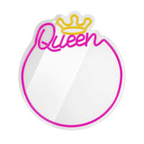 Forever Light LED-speil med neonlys - "Queen"