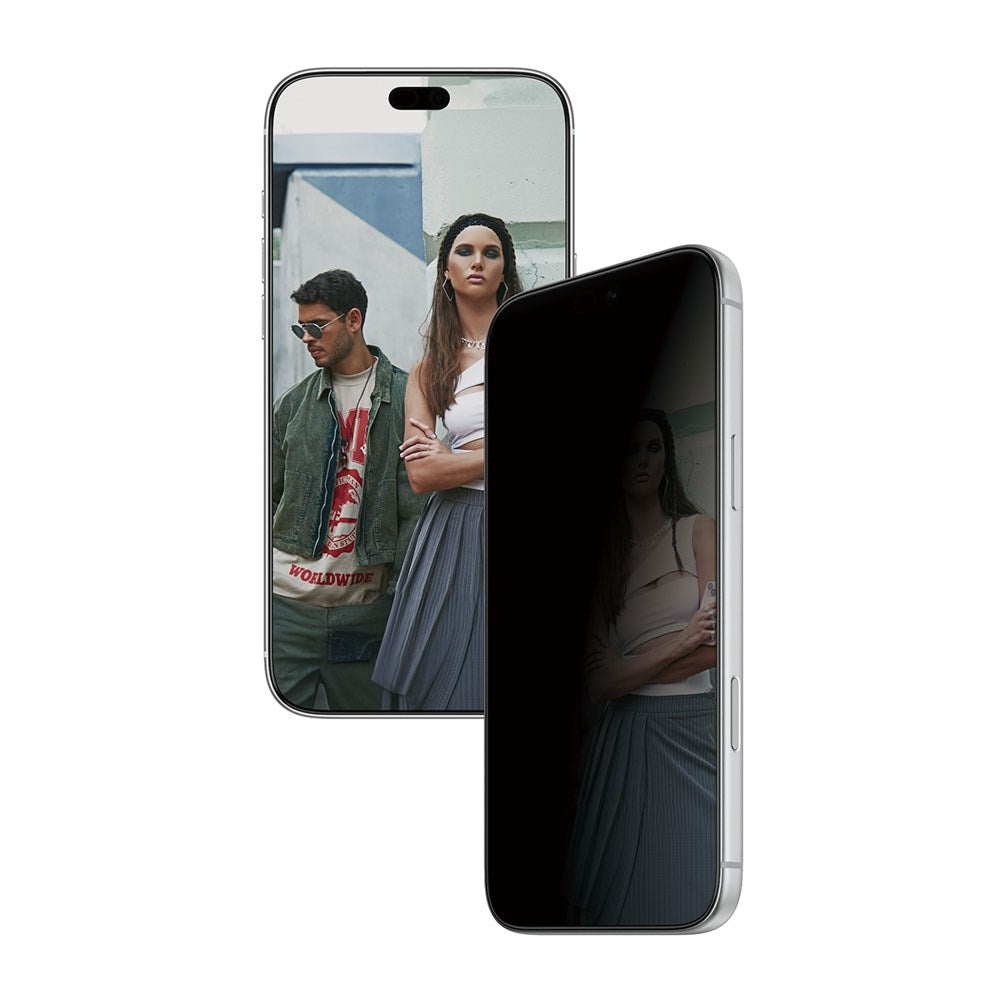 iPhone 18 Pro Max - SAFE by PanzerGlass Ultra-Wide Fit m. EasyAligner - Skærmbeskyttelse - Privacy - Gennemsigtig