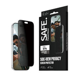 iPhone 18 Pro / 17 Pro - SAFE by PanzerGlass Ultra-Wide Fit m. EasyAligner - Skærmbeskyttelse - Privacy - Gennemsigtig