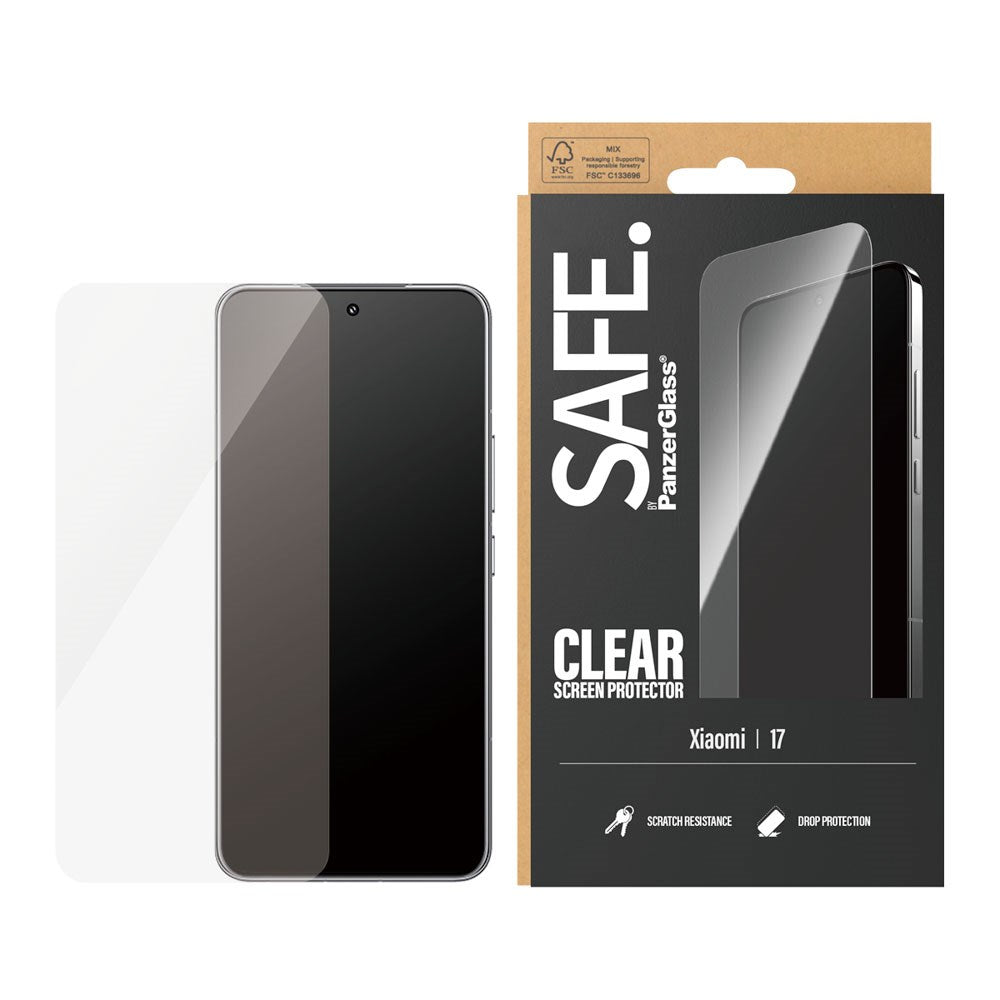 Xiaomi 17 SAFE by PanzerGlass - Ultra-Wide Fit - Skærmbeskyttelse - Gennemsigtig