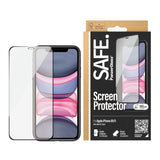 iPhone 11 / XR Safe By PanzerGlass® Edge-to-Edge Case-vennlig skjermbeskytter - Gullstyrke - Gjennomsiktig / Black Edge