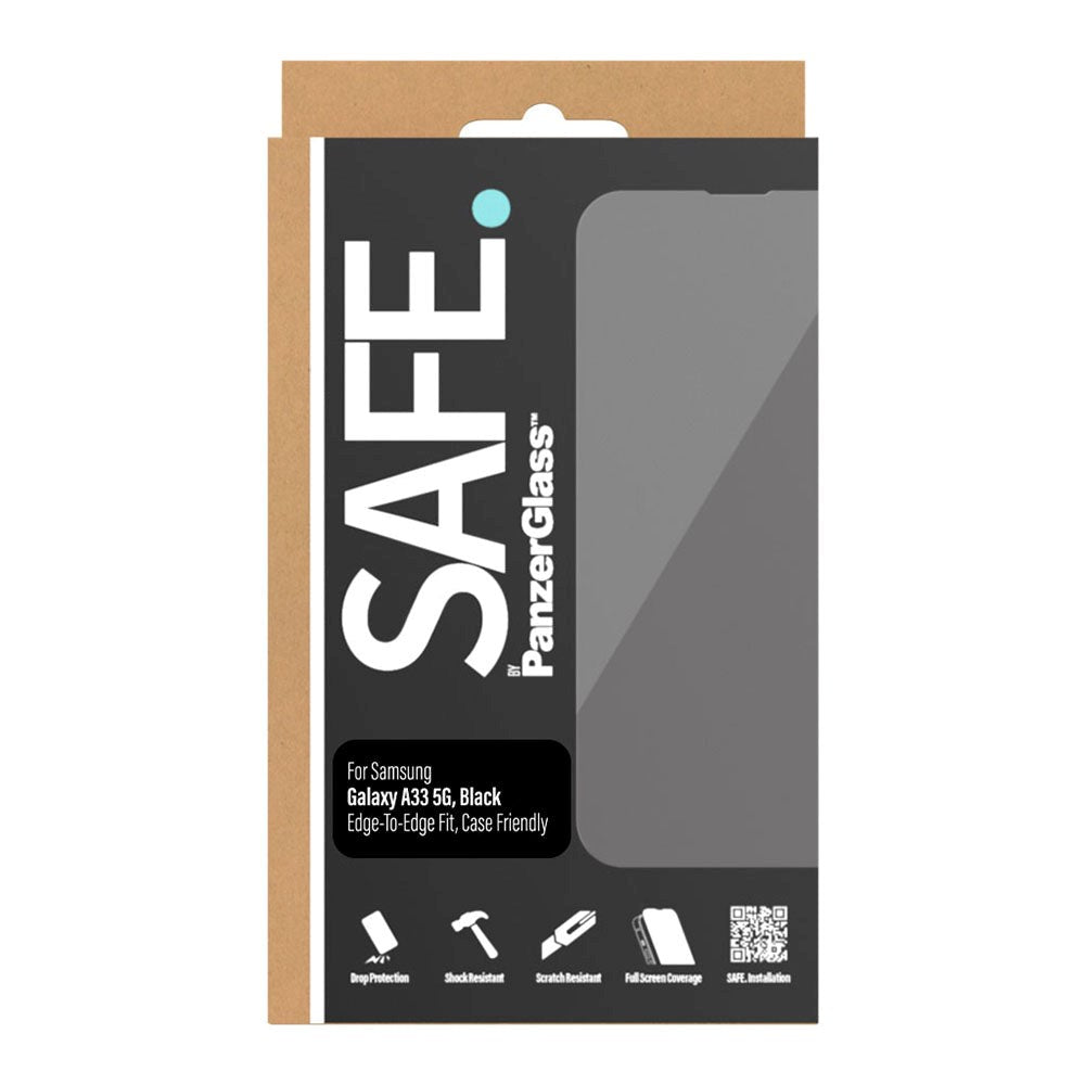 Samsung Galaxy A33 (5G) Safe By PanzerGlass® Edge-to-Edge Fit Skjermbeskytter - Veskevennlig - Gullstyrke - Gjennomsiktig