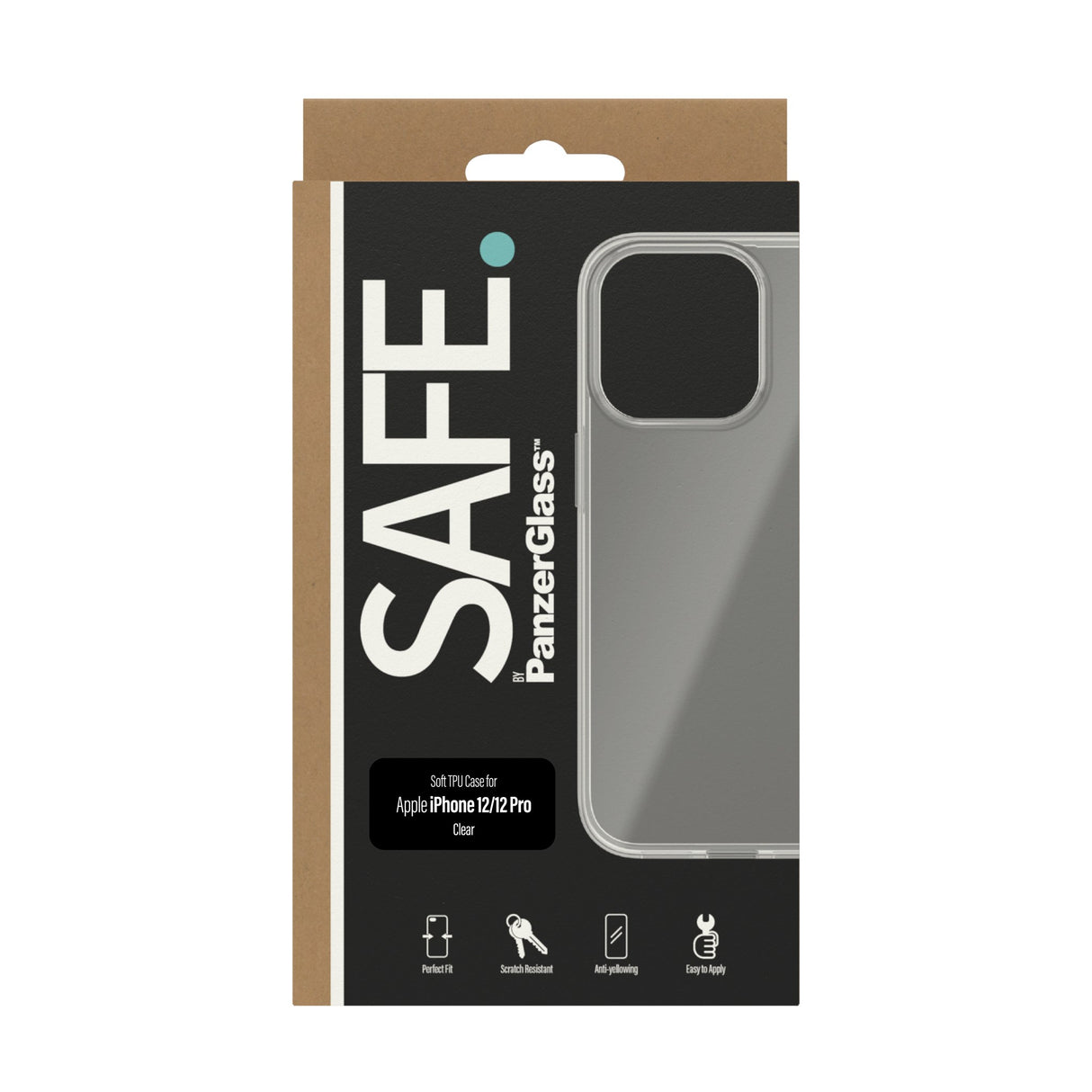 iPhone 12 / 12 Pro Safe By PanzerGlass® TPU-deksel - Gjennomsiktig