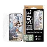 iPhone 15/16 Plus - SAFE by PanzerGlass - Ultra-Wide Fit skjermbeskytter - Gjennomsiktig