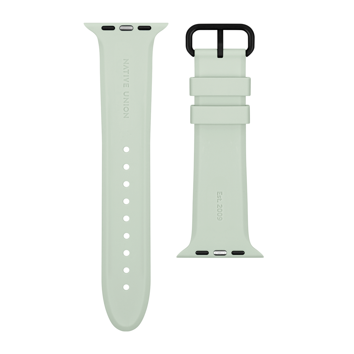 Apple Watch (42/44/SE/45/46/49 mm) Native Union Curve Strap Silikon Smartwatch Strap - Grønn