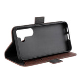 GEAR Samsung Galaxy S24 Leather Flip Deksel m. Lommebok - Brun