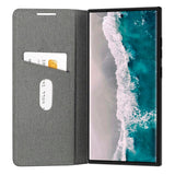 Samsung Galaxy S24 Ultra dbramante1928 Oslo Ultra-Slim Leather Flip Cover m. Lommebok - Svart