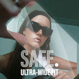 iPhone 16e / 14 / 13 / 13 Pro - SAFE by PanzerGlass - Ultra-Wide Fit skjermbeskytter - med EasyAligner - Gjennomsiktig