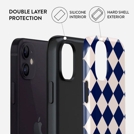 Burga iPhone 12 / 12 Pro Tough Fashion Cover - Check &amp; Mate