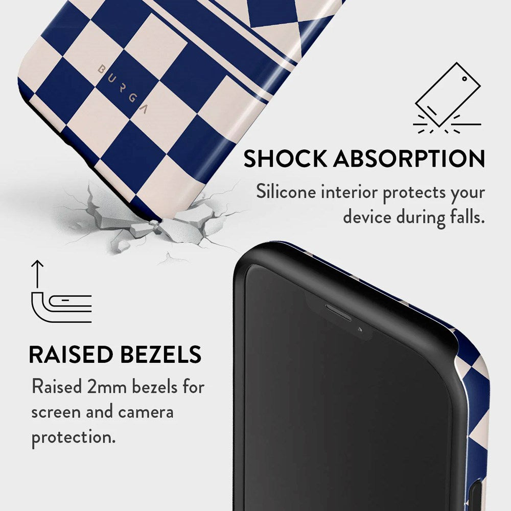 Burga iPhone 12 / 12 Pro Tough Fashion Cover - Check &amp; Mate