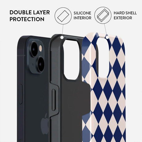 Burga iPhone 14 Tough Fashion Cover - Check &amp; Mate