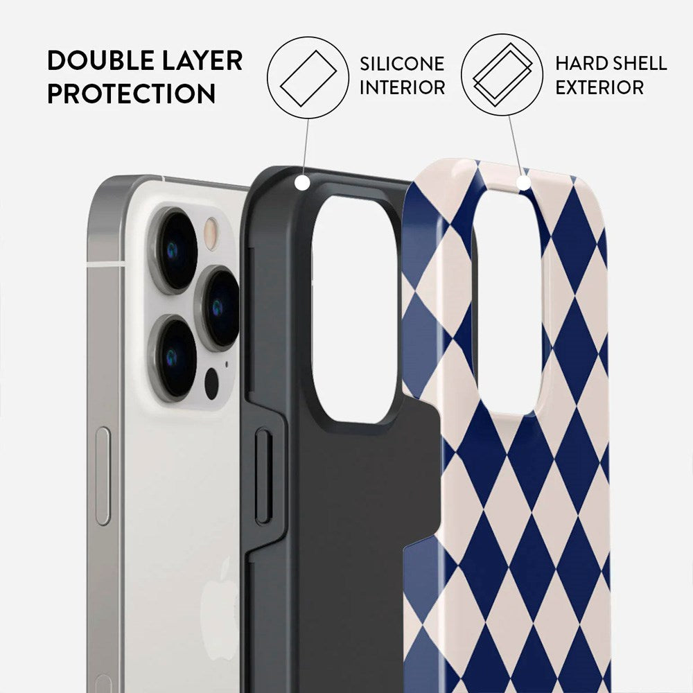 Burga iPhone 14 Pro Tough Fashion Cover - Check &amp; Mate