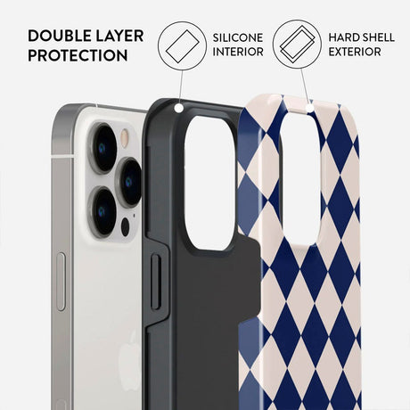 Burga iPhone 14 Pro Tough Fashion Cover - Check &amp; Mate