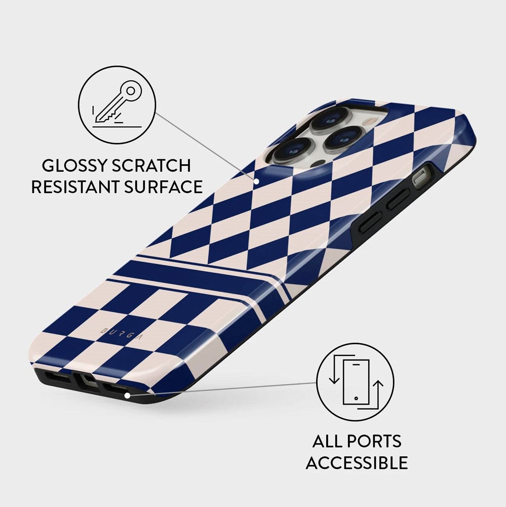 Burga iPhone 14 Pro Tough Fashion Cover - Check &amp; Mate