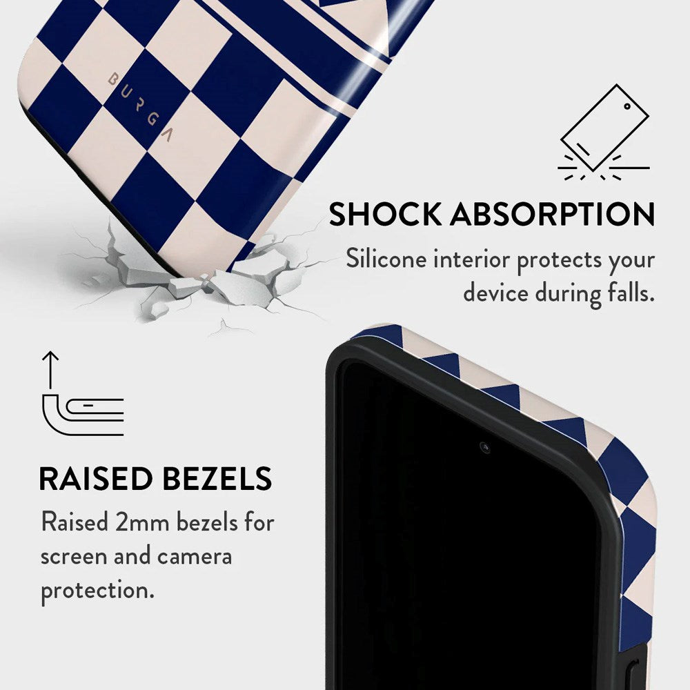 Burga iPhone 14 Pro Tough Fashion Cover - Check &amp; Mate