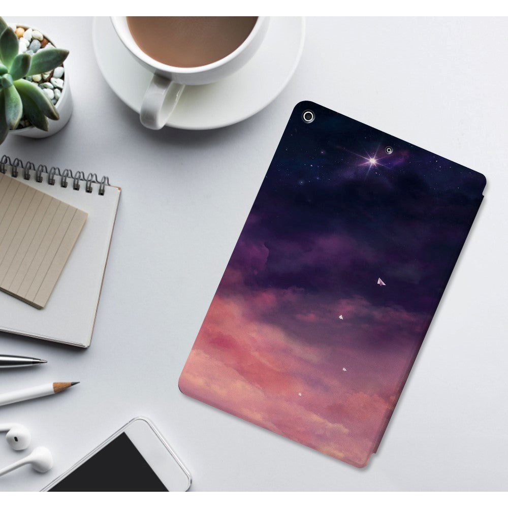 iPad 10,2" (2021 / 2020 / 2019) Tri-Fold Flip-deksel med stativfunksjon - Star Dream