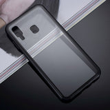 Samsung Galaxy A30 magnetisk deksel m. Bakside i glass - Svart