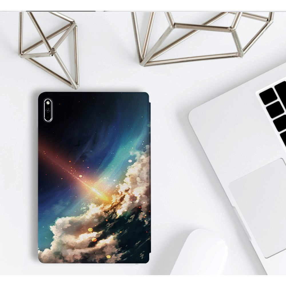 Huawei MatePad Pro 10.8 (2021/2019) Tri-Fold Flip Cover m. Stående funksjon - Stjerneskudd