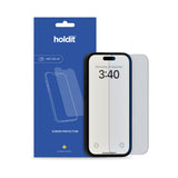 iPhone 16 / 15 / 15 Pro Holdit Hærdet Glas Skærmbeskyttelsesglas - Case Friendly - Gennemsigtig