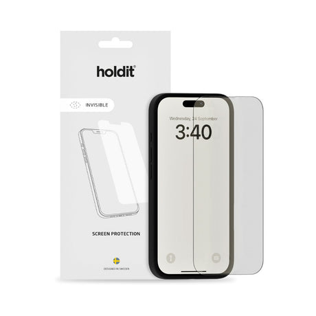 iPhone 14 / 13 / 13 Pro Holdit Hærdet Glas Skærmbeskyttelse 9H - Case Friendly - Gennemsigtig