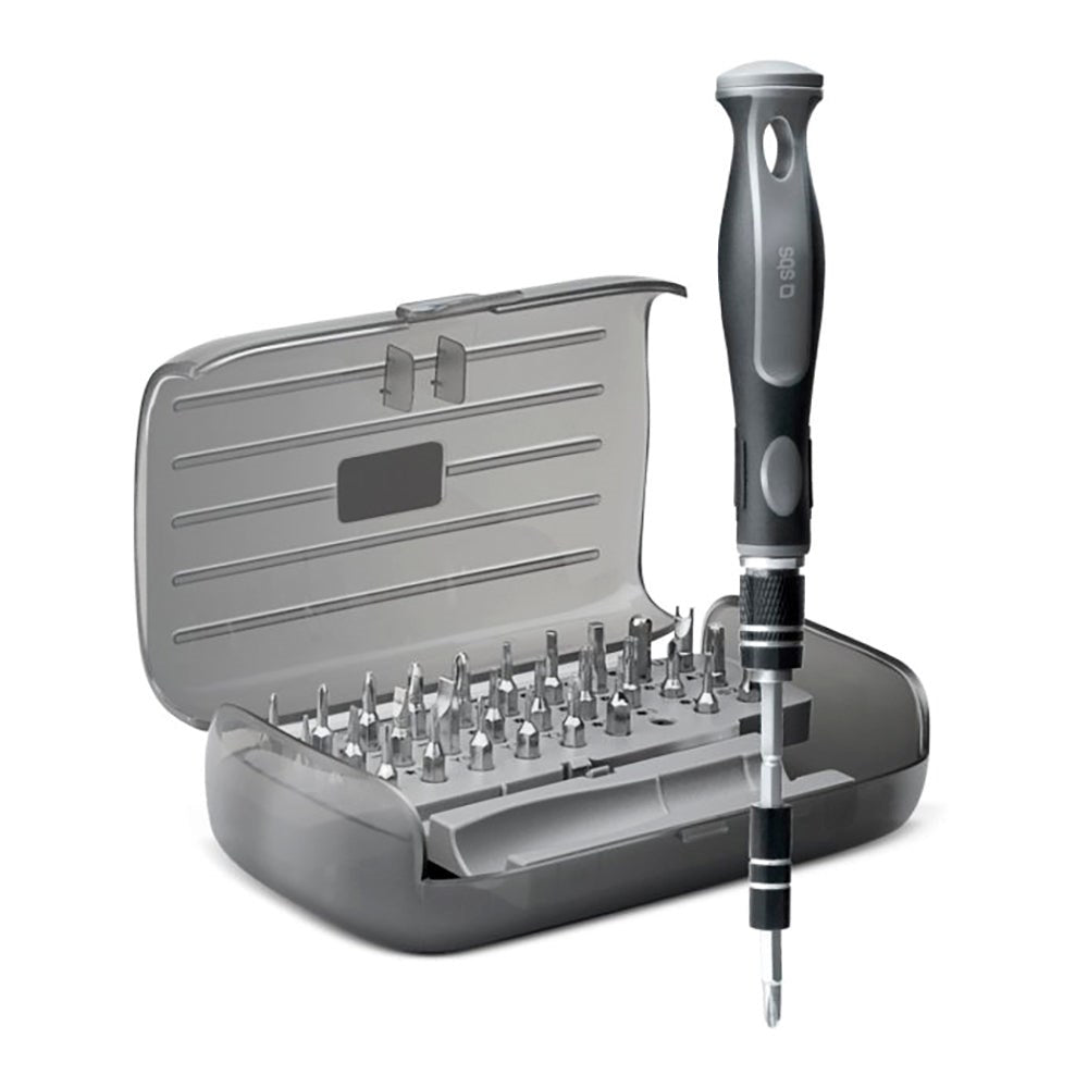 SBS reparasjonssett - 30-i-1 skrutrekkersett for reparasjon - grå