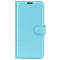 Samsung Galaxy A25 (5G) Litchi Leather Flip Cover m. Lommebok - Lyseblå
