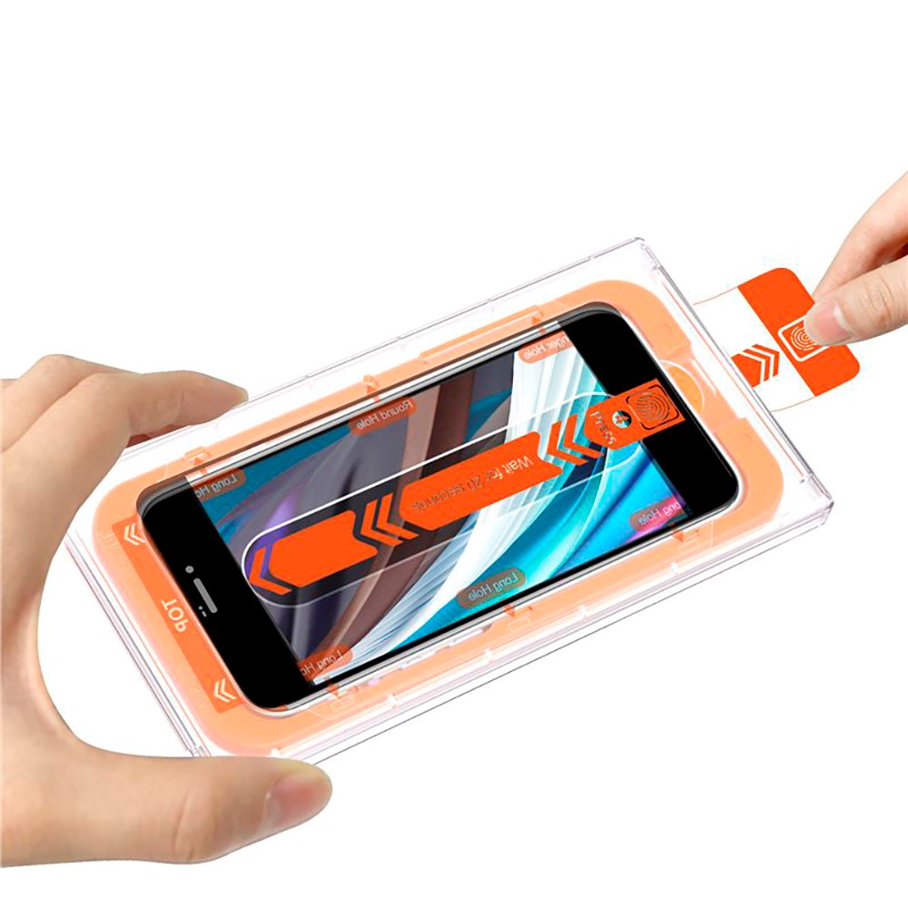 iPhone SE (2022 / 2020) / 8 / 7 Mobile Origin skjermbeskytter - 2 Pack - Veskevennlig - Black Edge