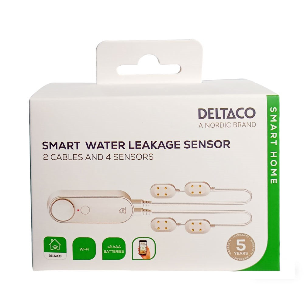 Deltaco Smart Home Vand Lækage Sensor - Hvid