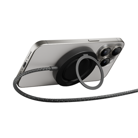 Magnetisk trådløs lader m. Stativfunksjon - Native Union Snapstand - Qi2 - Svart