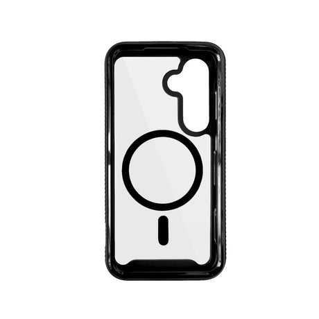 Samsung Galaxy S26 Spello Mag+ Rugged Cover - MagSafe Kompatibel - Gennemsigtig / Sort