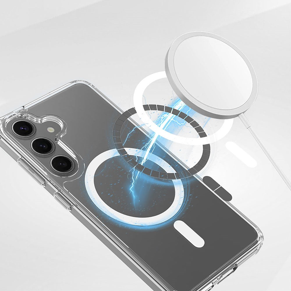 Samsung Galaxy S26 Spello Mag+ Clear Cover - MagSafe Kompatibel - Gennemsigtig