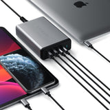 Satechi USB-C 108W Dual PD reiselader - Space Grey
